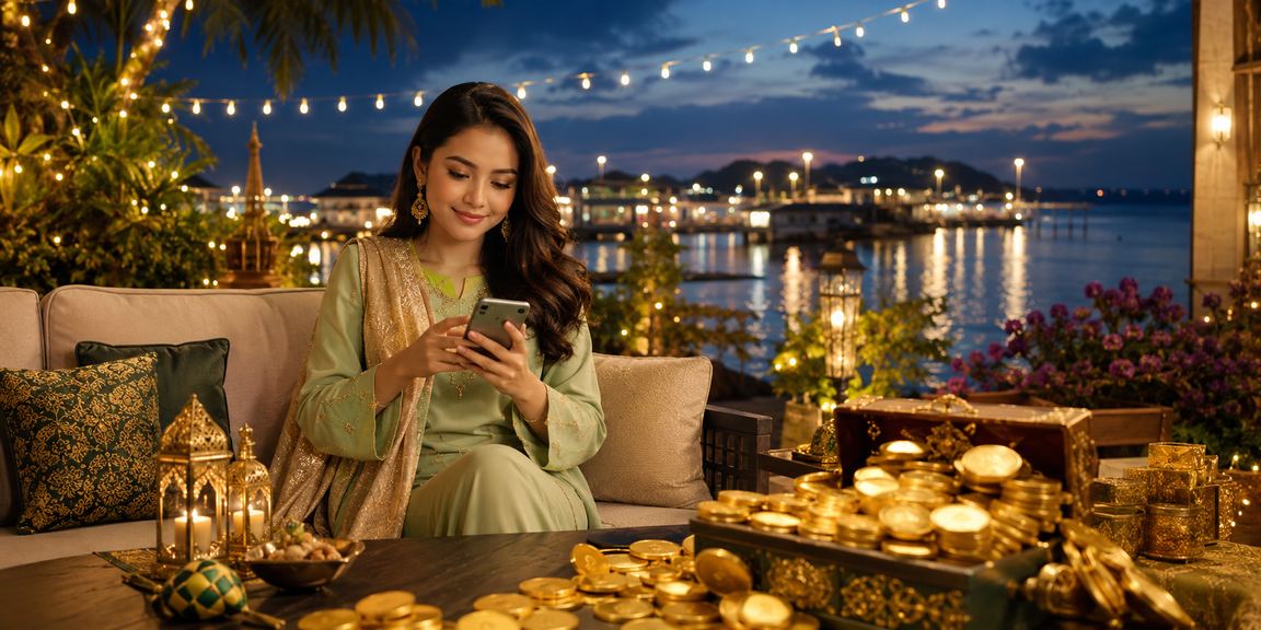 Pengguna wbwin02 Malaysia bermain kasino mudah alih semasa Hari Raya melalui telefon pintar
